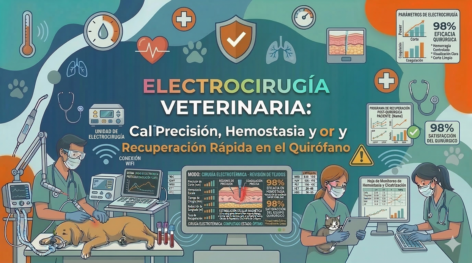 Electrocirugía Veterinaria: Precisión, Hemostasia y Recuperación Rápida en el Quirófano