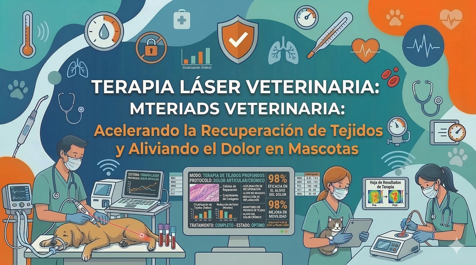 Terapia Láser Veterinaria: Acelerando la Recuperación de Tejidos y Aliviando el Dolor en Mascotas
